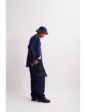 Pathways Bucket( Dark Denim)